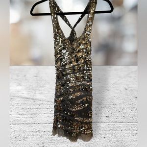 Shimmer sheer Dress Strap Top